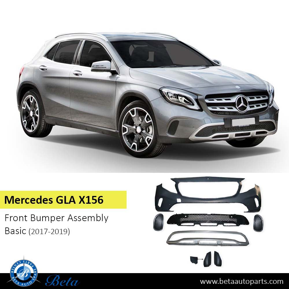 Mercedes GLA-Class X156 (2017-2020), Front Bumper Basic, China, 1568803600 Mercedes GLA-Class X156 (2017-2020), Front Bumper Basic, China, 1568803600
